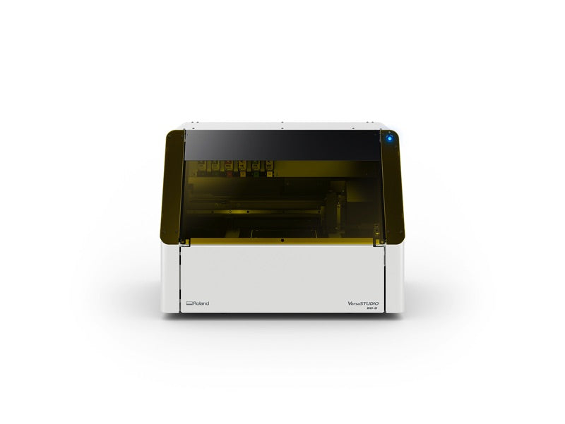 Roland VersaSTUDIO BD-8 desktop UV printer, front view