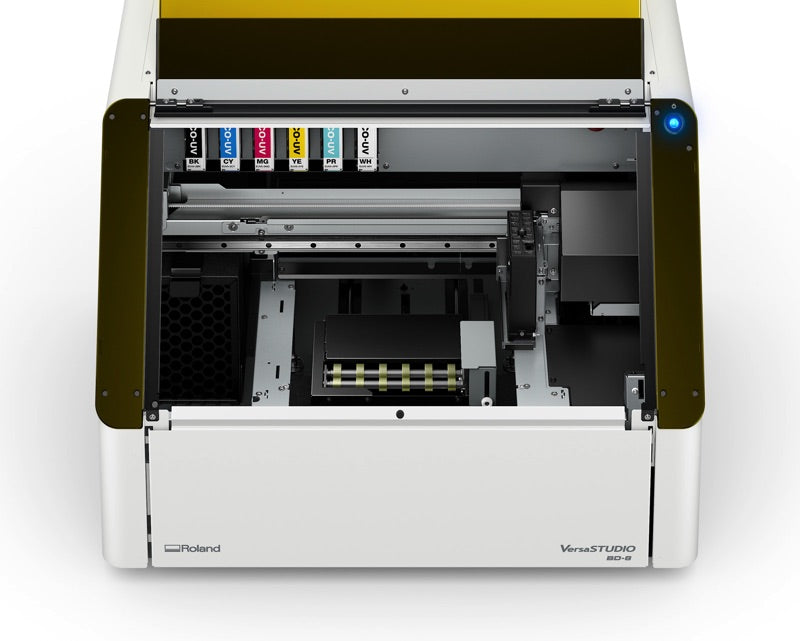 BD-8 with the optional rotary rack fitted for cylindrical items