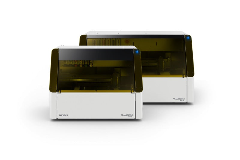 Roland VersaSTUDIO BD Series desktop UV flatbed printer, front view