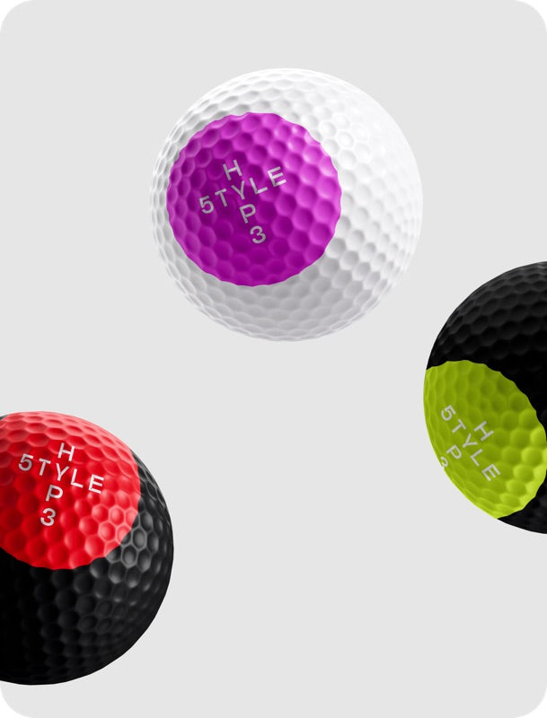 Golf balls printed on the Roland BD Series