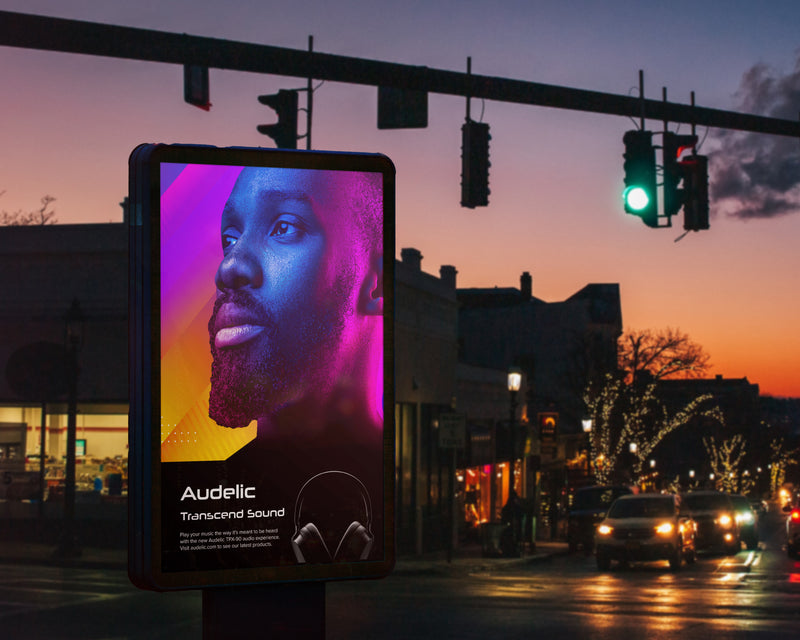 Large-format billboard printed on a Roland MG2 Series UV printer/cutter