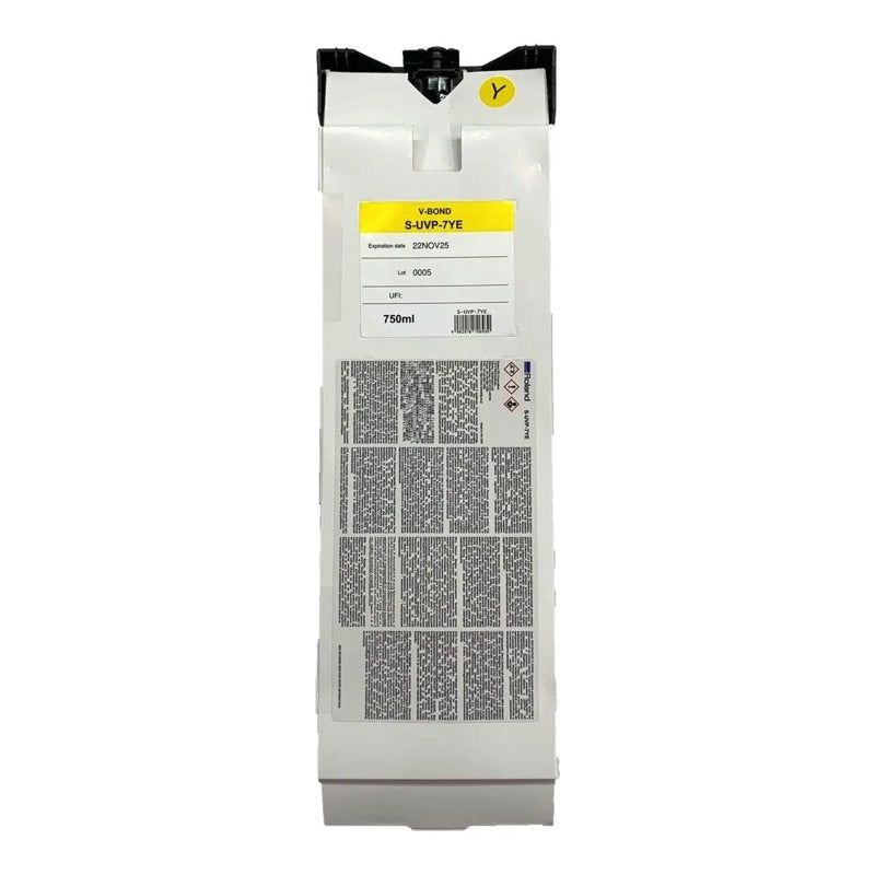 Roland V-BOND UV ink, yellow, 750 ml pouch
