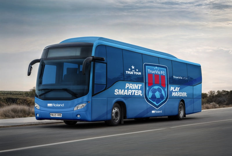 Coach wrap printed on the Roland VG4 Series