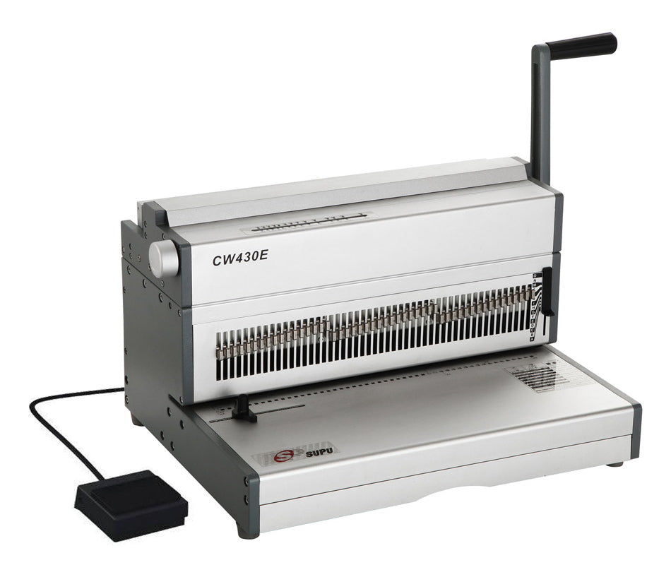 SUPU CW430E Manual Double Wire Binding and Electric Punch Machine