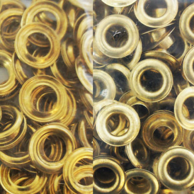 Grommets and Washers 3/8" Size 2 - Brass