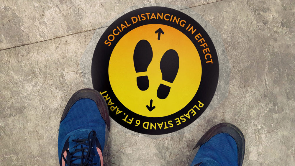 Social Distancing Signage Solution - PrintFinish.com