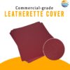 Red Commercial-Grade Leatherette Cover