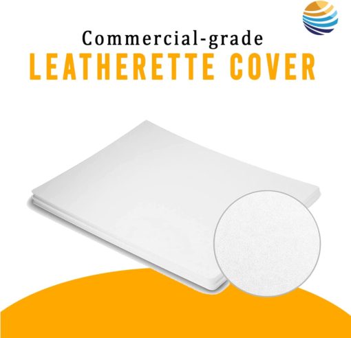 White Commercial-Grade Leatherette Cover