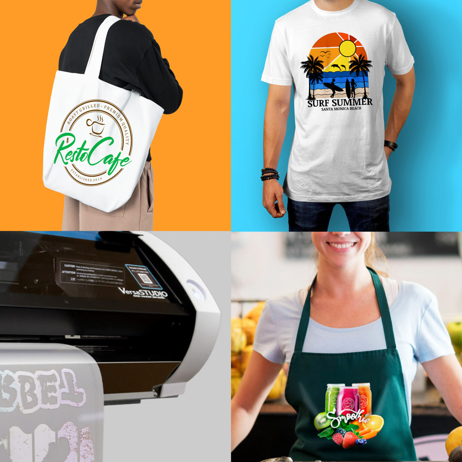 DTF Printing Collage